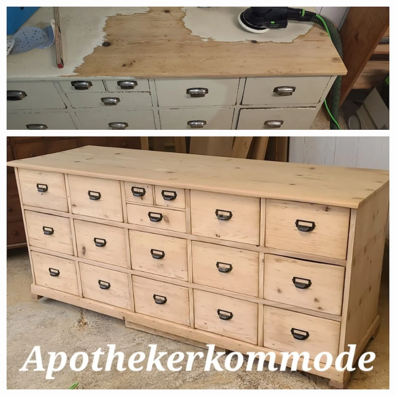 Antike Holzmöbel im Haus von Fir Furniture Restoration