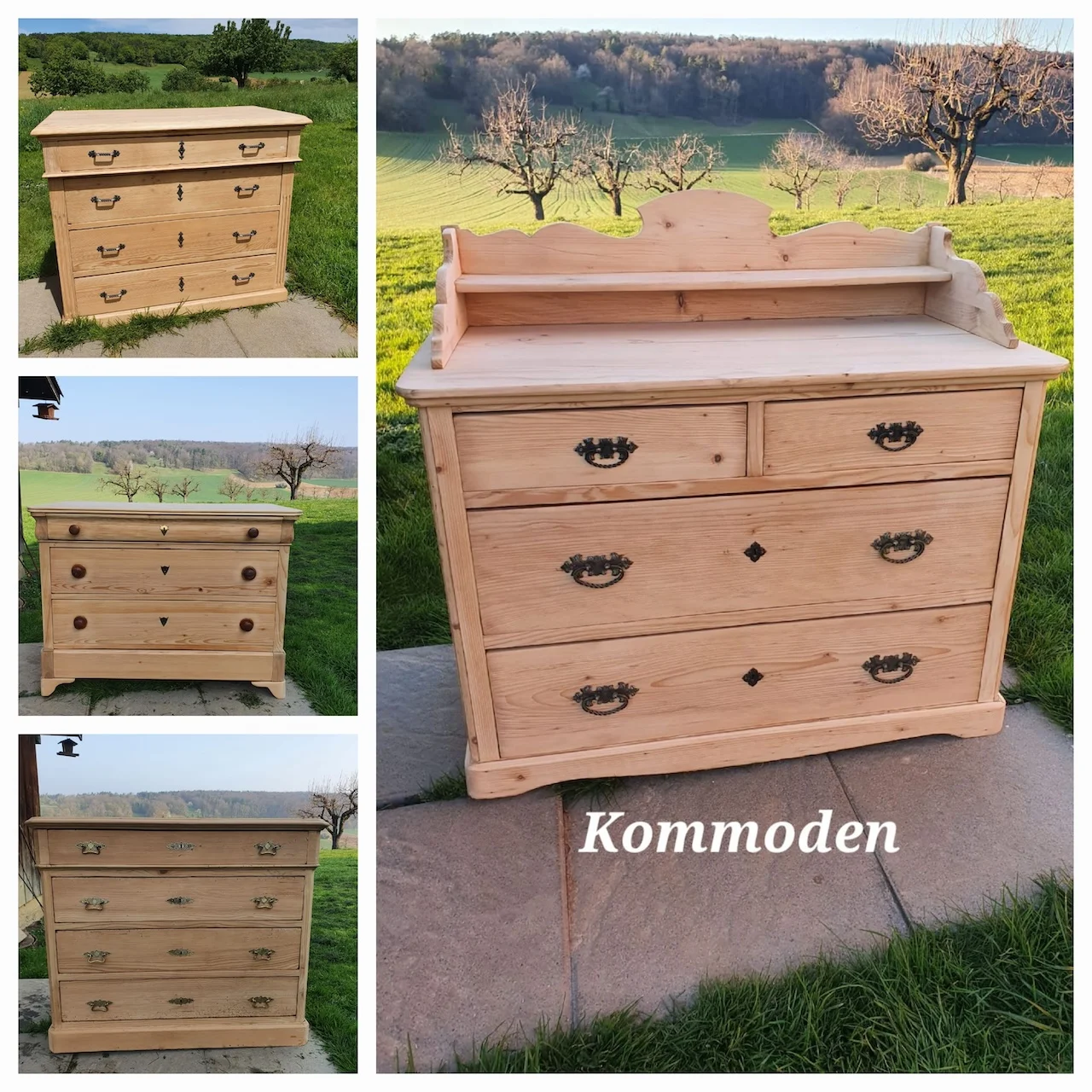 Antike Holzmöbel im Haus von Fir Furniture Restoration